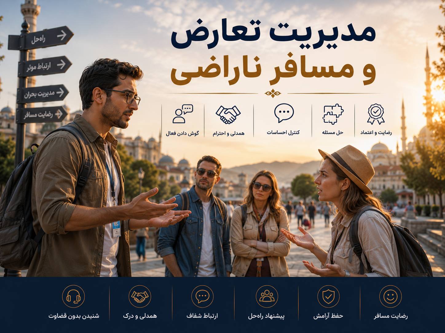 مدیریت تعارض و مسافر ناراضی